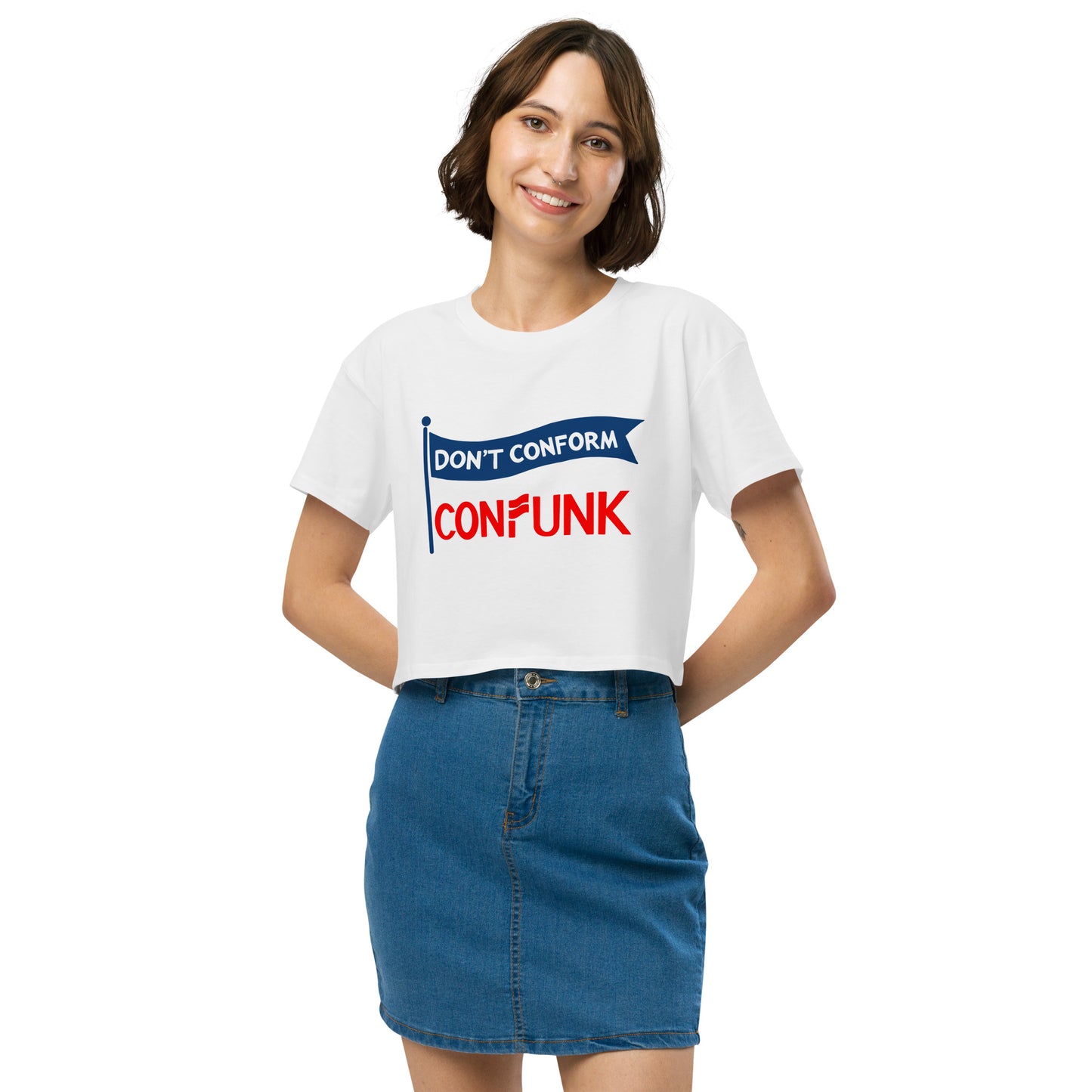 Conform Don't Confunk Women’s crop top