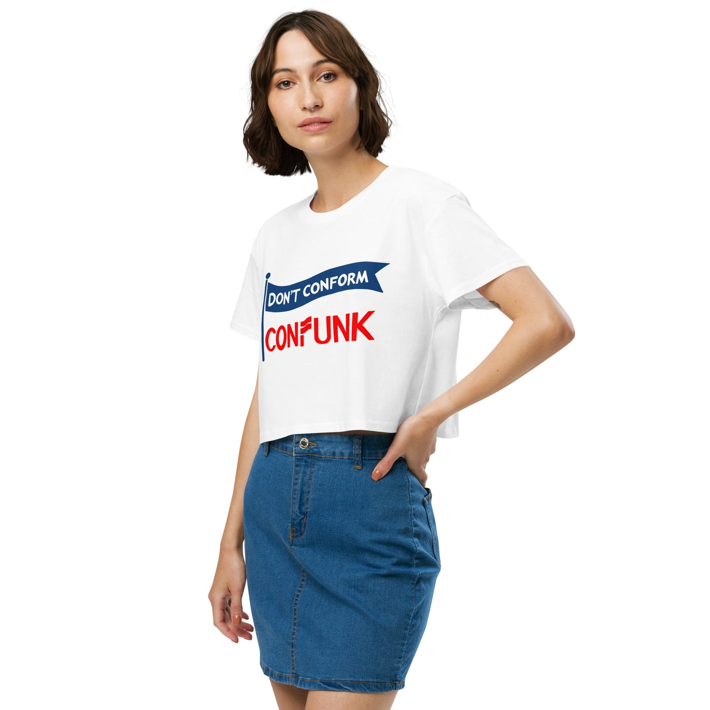 Conform Don't Confunk Women’s crop top